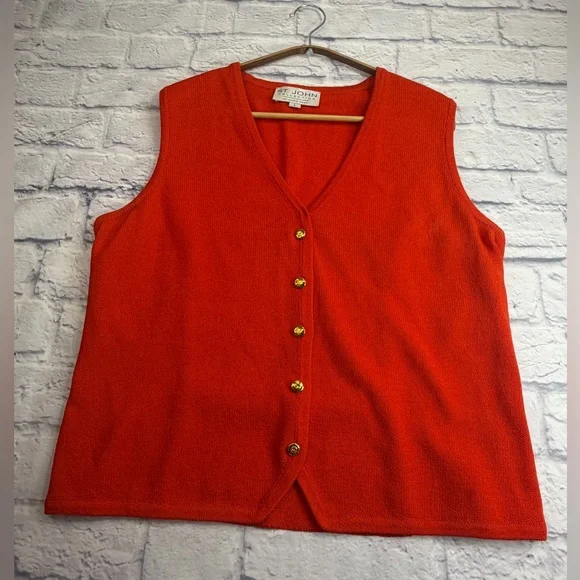 Vintage St. John 3 Piece Knit Suit in “Pumpkin Orange” Size L. Dog Show. Luxury. - Picture 12 of 16